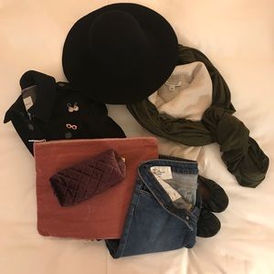 American Apparel Accessories - American Apparel Circle Scarf Melange Dark Olive American Apparel Accessories - American Apparel Circle Scarf Melange Dark Olive